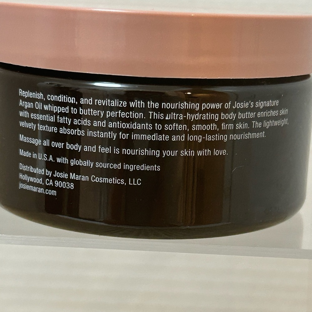 Josie Maran Whipped Argan Oil Body Butter Oat Milk And Honey. 8 oz. New - Picture 5 of 6